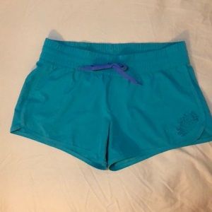 Prana shorts, swim or running, teal, Medium